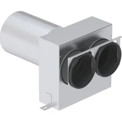 Ventielcollector, Zehnder ComfoTube 90, 2 x Ø90mm rond