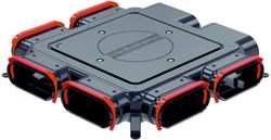 Verdeelbox ventilatie, Zehnder ComfoFlat, kunststof, 6x 138x51mm