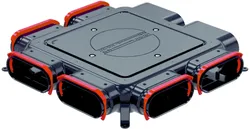 Verdeelbox ventilatie, Zehnder ComfoFlat, kunststof, 6x 138x51mm