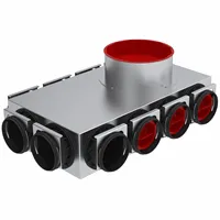 Verdeelbox ventilatie, Zehnder ComfoCube, Ø160mm, staal, 10x75mm
