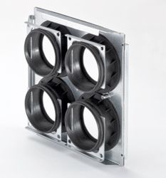 ComfoWell - CW-M 220 - Plaque de montage 4xDN75/P RLC - zehnder