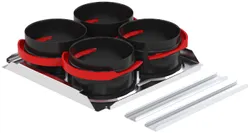 ComfoWell - CW-M 220 - Montageplaat 4xDN90/P - RLC zehnder