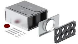 Verdeelbox ventilatie, Zehnder ComfoWell, Ø200mm, staal, 8x90mm