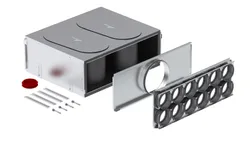 Verdeelbox ventilatie, Zehnder ComfoWell, Ø200mm, staal, 12x90mm