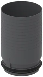 Verlengstuk TVA-CLRF DN125/DN125 L 162/204mm zehnder