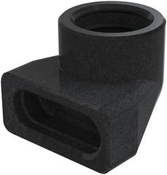 verloopstuk vierkant op rond Zehnder ComfoTube Therm Ø90mm 90 / Flat 51