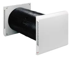 ComfoSpot 50 decentrale ventilatie-unit (55m3/h) met EPP behuizing + kunststof binnen/buitenmuurkap