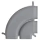 bocht rechthoekig luchtkanaal Zehnder CK 300H 138x51mm horizontaal