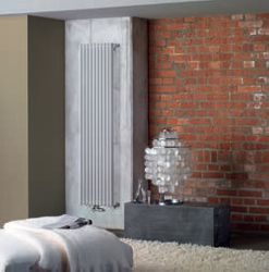 Kolomradiator, Zehnder Excelsior E1/35, 1-kolom, HxL=1800x285mm, wit RAL9016, aansluiting midden