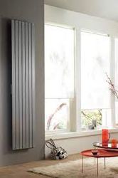 Sierradiator, Zehnder Roda Verticaal ROV (10), HxL=1800x296mm, 508W (75/65/20), wit RAL9016, aansluiting midden