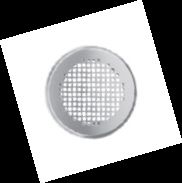 Buitenluchtrooster, Zehnder CLRF Torino, vierkant 160x160mm, kanaaldiam. Ø125mm, staal wit