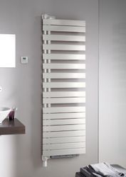 Radiateur décoratif, Zehnder Roda Twist Spa Air ROL, HxL=903x550mm, 429W (75/65/20), blanc RAL9016, racord  à droite